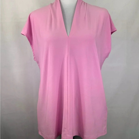 Buffalo Ladies' V-Neck Short Sleeve Blouse - Picture 11 of 13
